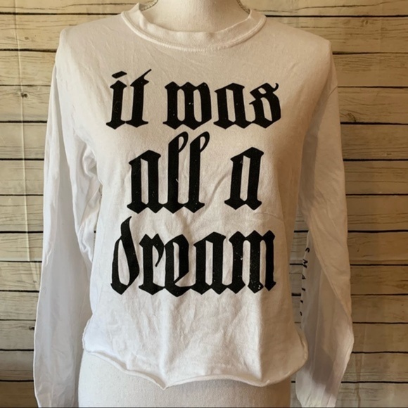 The Notorious BIG Tops - The Notorious B.I.G. It Was All A Dream Long Sleeve Graphic Tee